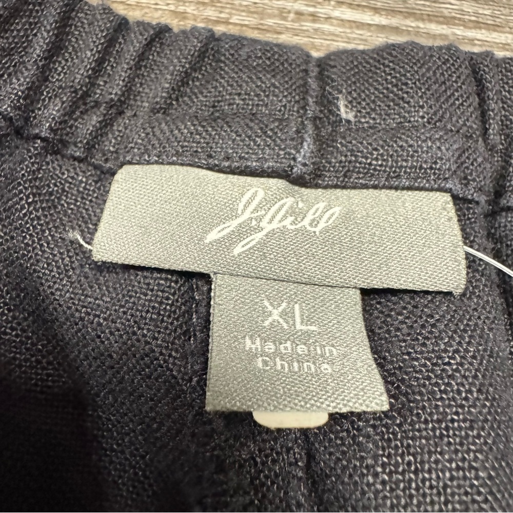 J Jill 100% Linen Black Shorts Size XL - Picture 3 of 8